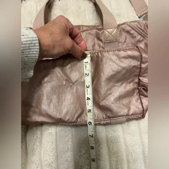 Kipling Art Mini handbag in a metallic rose - Picture 12 of 16